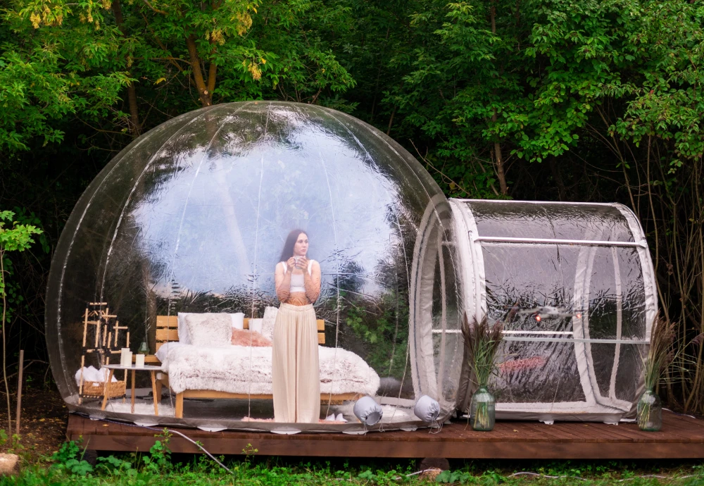 clear bubble tent outdoor shelter