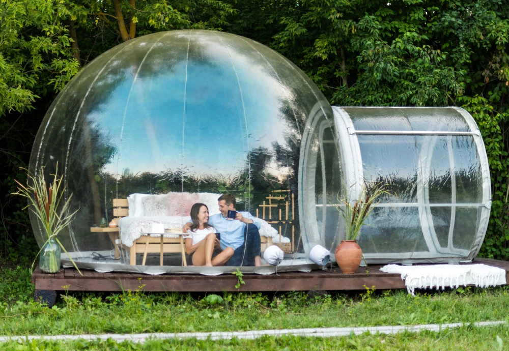 bubble tent date night